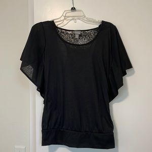 Black open back top Vanity